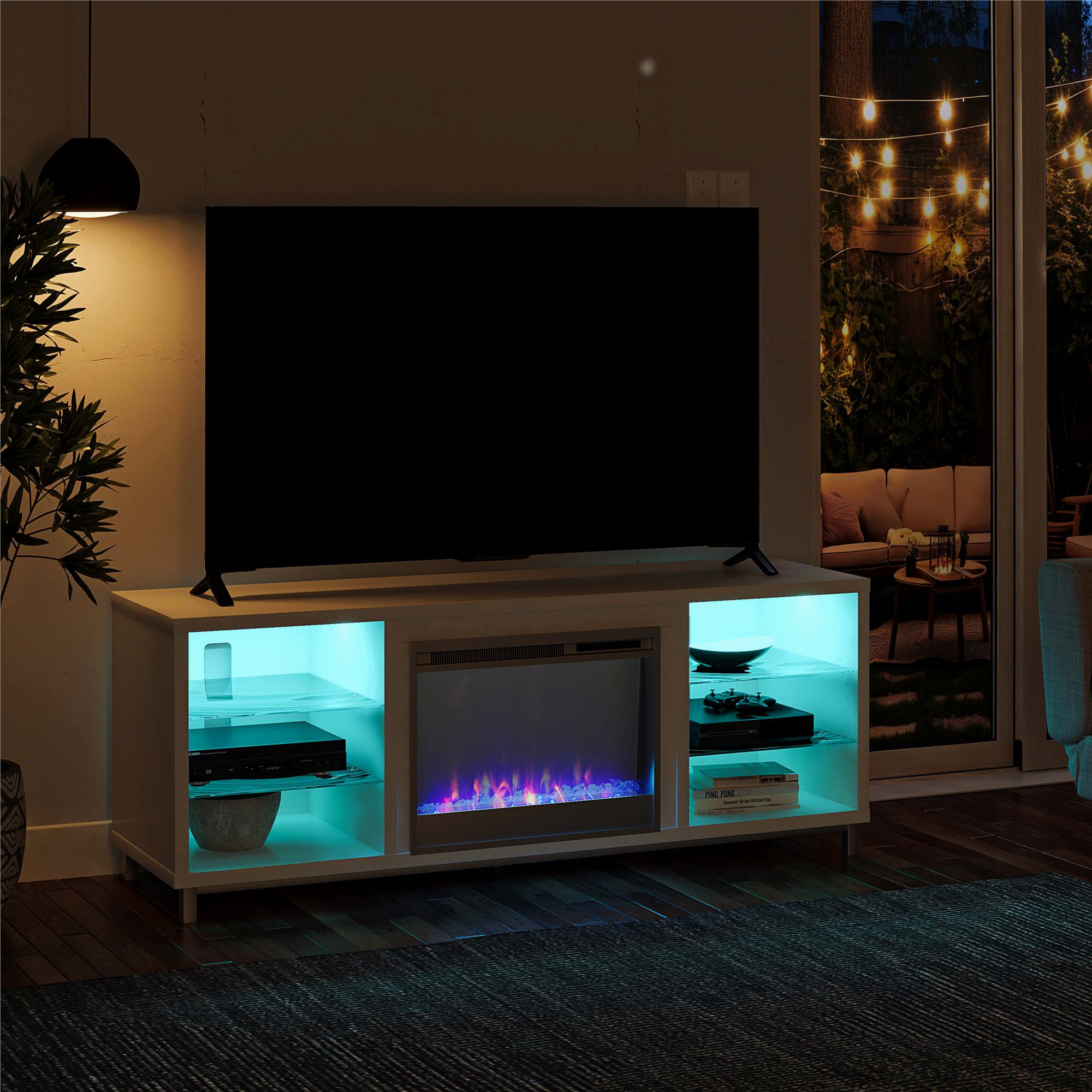 17 Stories Fireplace TV Stand For Tvs Up To 70" - Wayfair Canada